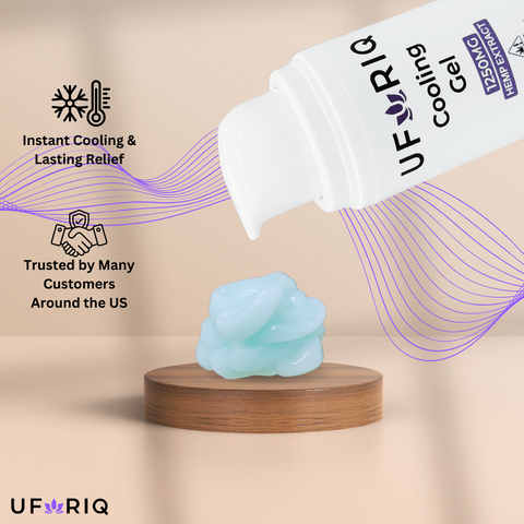 CBD Cream | 1250mg CBD+THC Cooling Gel | Uforiq x Texas Herb Company