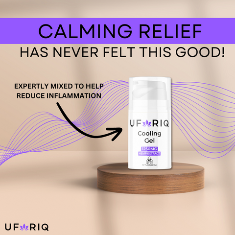 CBD Cream | 1250mg CBD+THC Cooling Gel | Uforiq x Texas Herb Company
