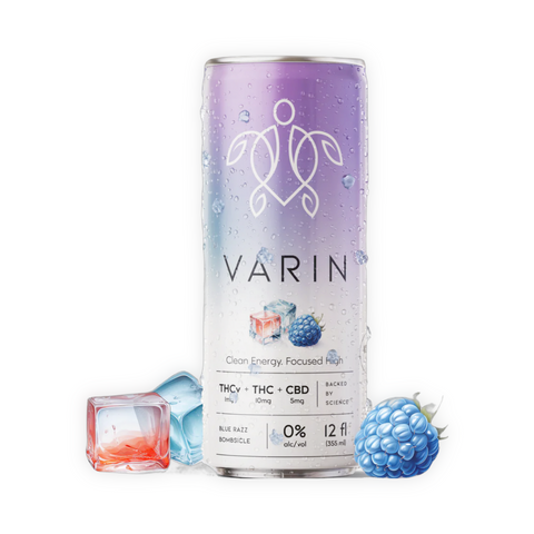 Varin Seltzer | Blue Razz Bombsicle | THC+THCv+CBD